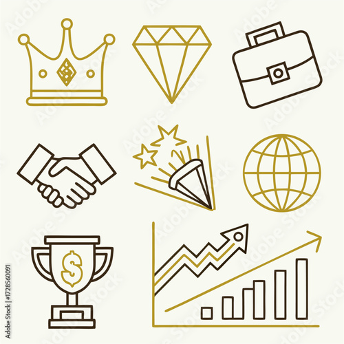 business icons set