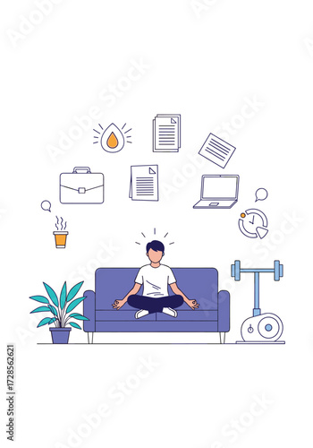 Balancing a stressful work life with personal well being for mental clarity.