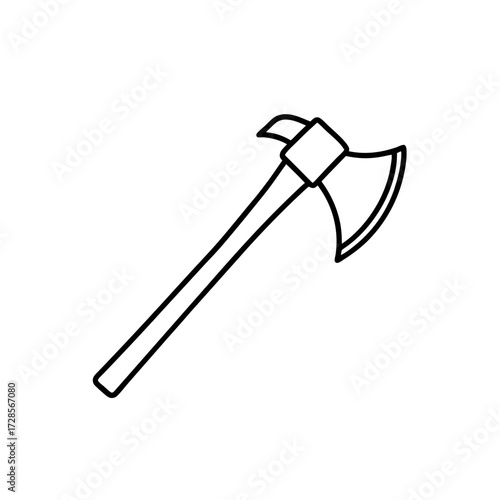 Illustration of a tomahawk on transparent background