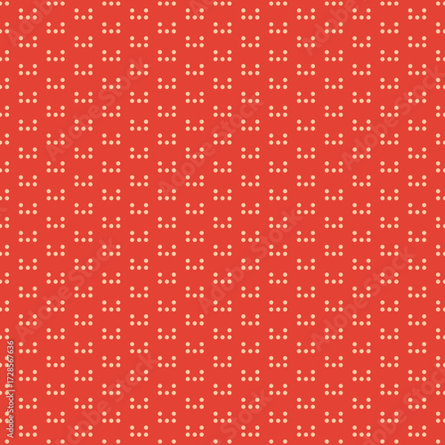 Small scale seamless pattern background in cinnabar and deep peach colors