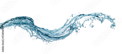 Fototapeta Naklejka Na Ścianę i Meble -  Abstract wavy water splash graphic