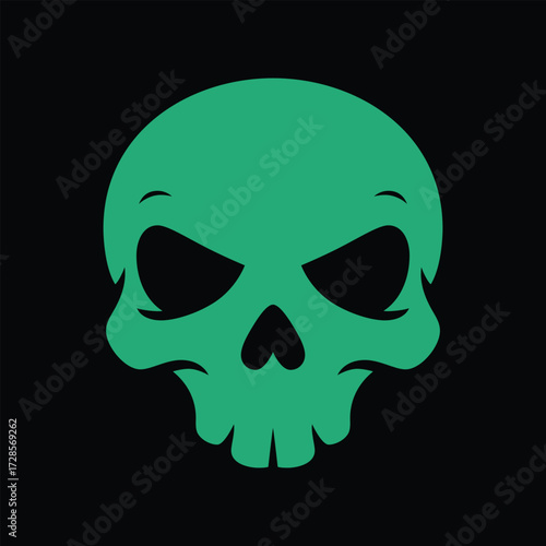 skull on black