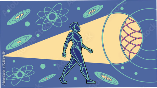 neon glowing holographic futuristic.eps