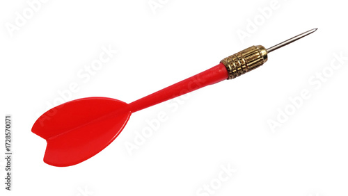 Single dart isolated on white background. 