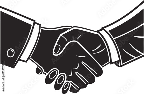 Handshake Business Deal Agreement Vector