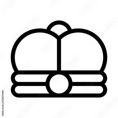 Crown icon, vector, illustration