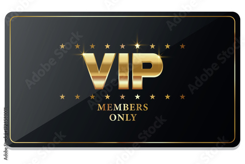VIP Invitation. Premium VIP card. Luxury template design. Vector illustration.

