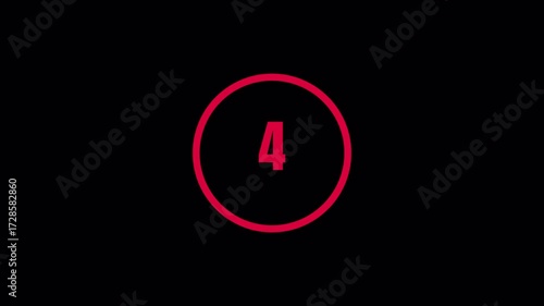 simple 10 second countdown neon reed 4k 