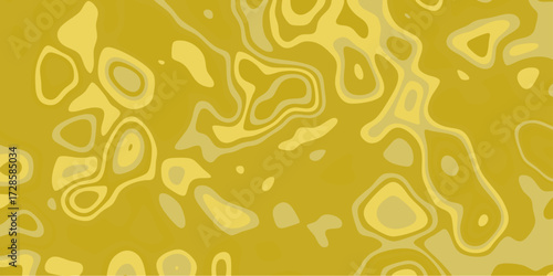 Golden Yellow Abstract Organic Blob Shapes Background with Smooth Fluid Flowing Patterns and Subtle Contrasting Tones