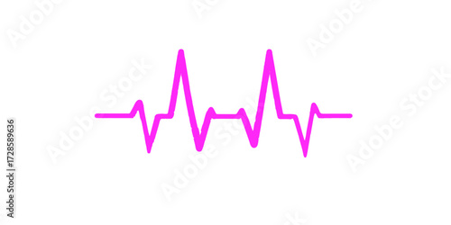 A vibrant green electrocardiogram line showing a heart's beat on a medical monitor with a pulse graphic