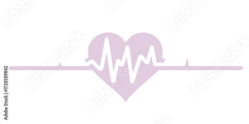 A red line cardiogram on a hospital monitor illustrates the healthy pulse of life