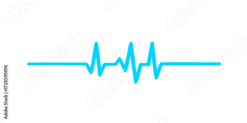 A medical electrocardiogram (ECG) monitor displays a green heartbeat pulse on a dark screen