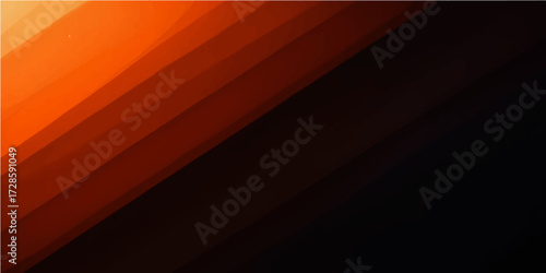 Abstract fiery red and orange waves with a glowing ray effect on a black background