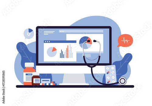 Digital health analytics and medical data visualization for better patient outcomes.