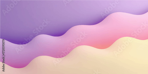 Abstract pink and orange fluid waves vector design for a colorful, liquid wallpaper texture