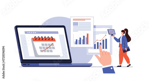 Analyzing financial data and planning business strategies for growth.
