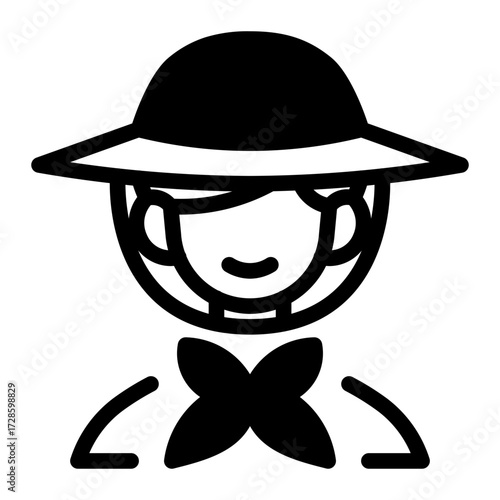 This Gaucho icon is suitable for the Argentine culture, etc.