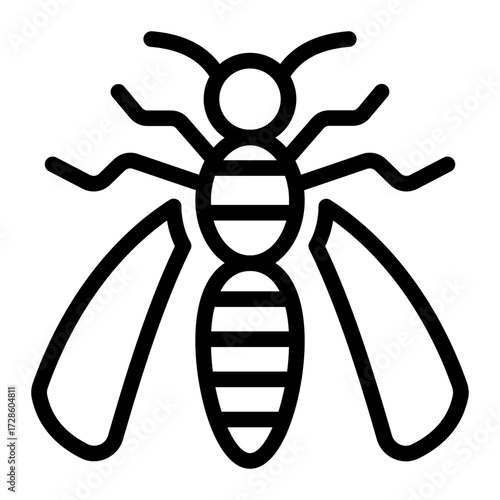 This Wasp icon is suitable for Pest Control, and related fields.
