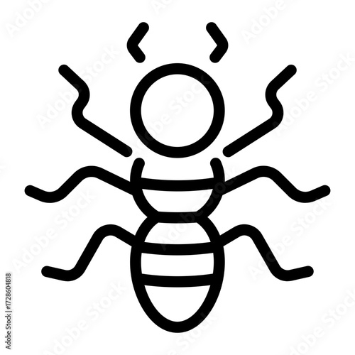 This Termite icon is suitable for Pest Control, and related fields.