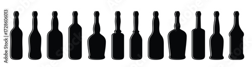 glass bottle vector design illustration isolated on white vector illustration