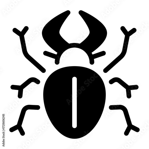 This Beetle icon is suitable for Pest Control, and related fields.