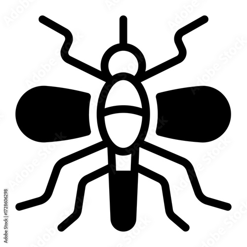 This Mosquito icon is suitable for Pest Control, and related fields.
