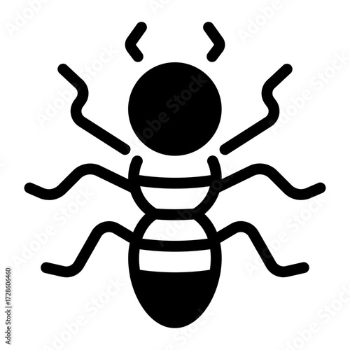 This Termite icon is suitable for Pest Control, and related fields.