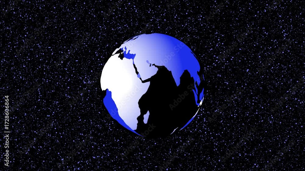 Stunning 3d earth globe animation global world map cosmos 4k ultra hd ...