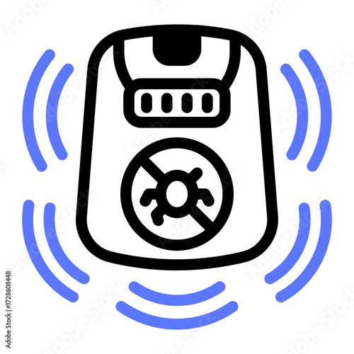 This Ultrasonic Repeller icon is suitable for Pest Control, and related fields.