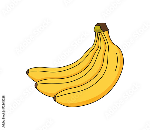 Bunch of bananas illustration