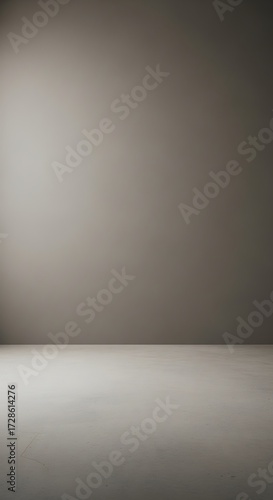 Wallpaper Mural A simple, empty studio space featuring a neutral-toned wall and floor with soft, diffused lighting. Torontodigital.ca