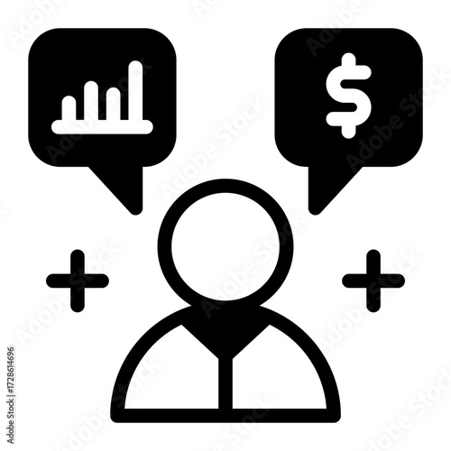 This Advisory Service icon is suitable for Bank, Finance, and related fields.