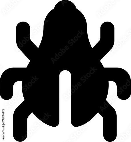 Ugly bug crawl insect vector illustration scalable eps icon for adobe stock