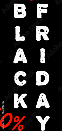 Black Friday Sale Discount Tag Icon, Minimal Vector Design