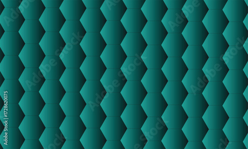 Vector art of abstract repeating pattern of teal diamond shapes with gradient effect
