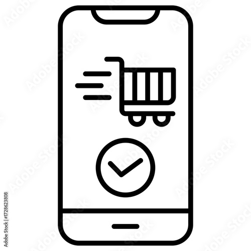 Digital Receipt Outline Icon