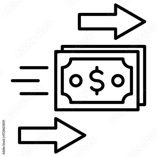 Instant Pay Outline Icon