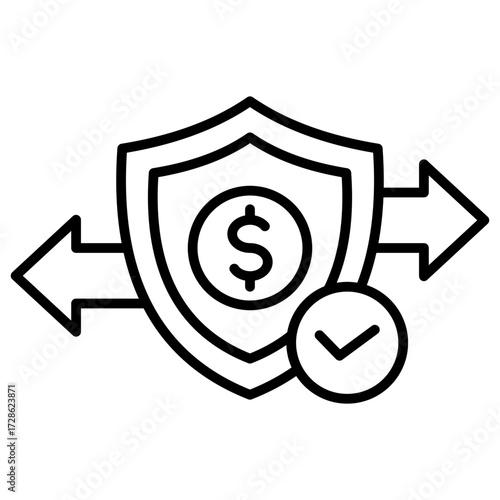Transaction History Outline Icon