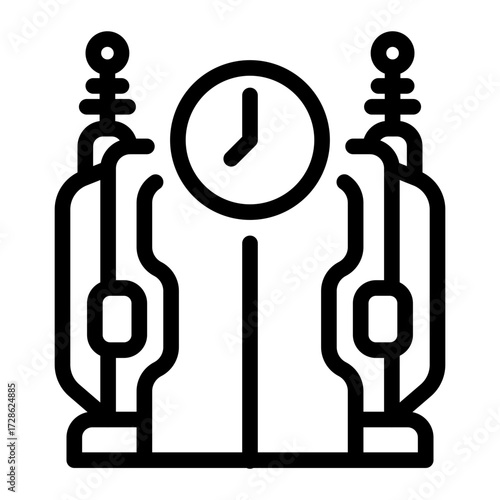 This Time Machine icon is suitable for Science Fiction, Sci-fi Film, etc.
