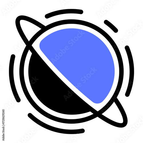 This Black Hole icon is suitable for Science Fiction, Sci-fi Film, etc.