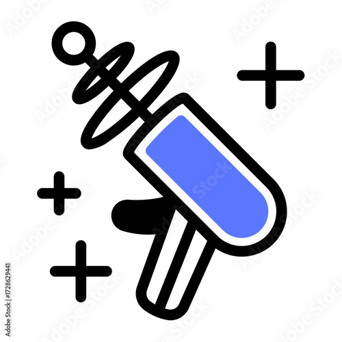 This Laser Gun icon is suitable for Science Fiction, Sci-fi Film, etc.
