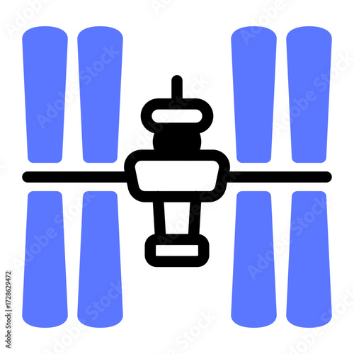 This Space Station icon is suitable for Science Fiction, Sci-fi Film, etc.