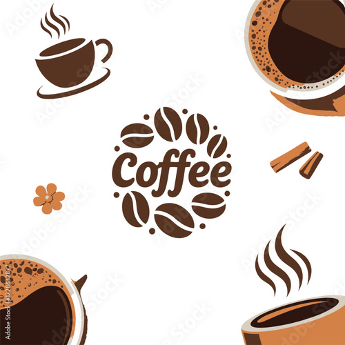 Coffee hot drink beverage espresso caffeine cup aroma morning breakfast cafe shop bean fresh brew