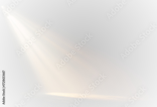 Yellow light beam PNG with glowing spotlight starburst gold shine and abstract lens flare isolated spark effect