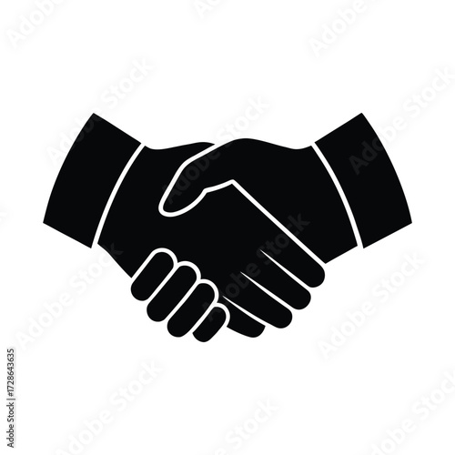 two hands shaking vector illustration.eps