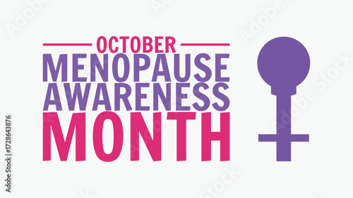 menopause awareness month, october awareness month, menopause support, women health awareness, menopause education design, hormonal health awareness, midlife women health, wellness and care illustrati