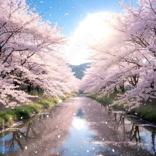 Wallpaper Mural spring in the park Torontodigital.ca