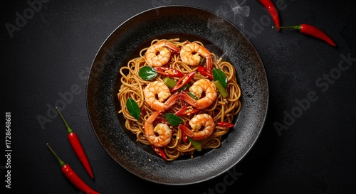 Gourmet Seafood Noodle Fusion