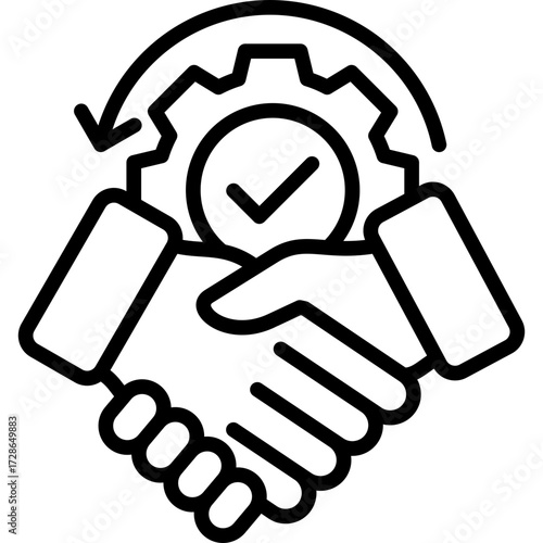 Strategic Partnerships line icon