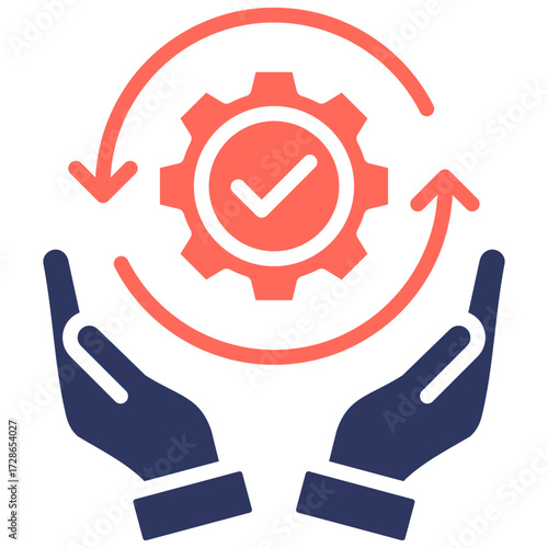 Operational Efficiency glyph color icon
